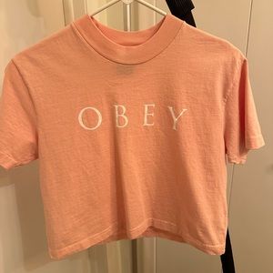 Small Obey Crop Top